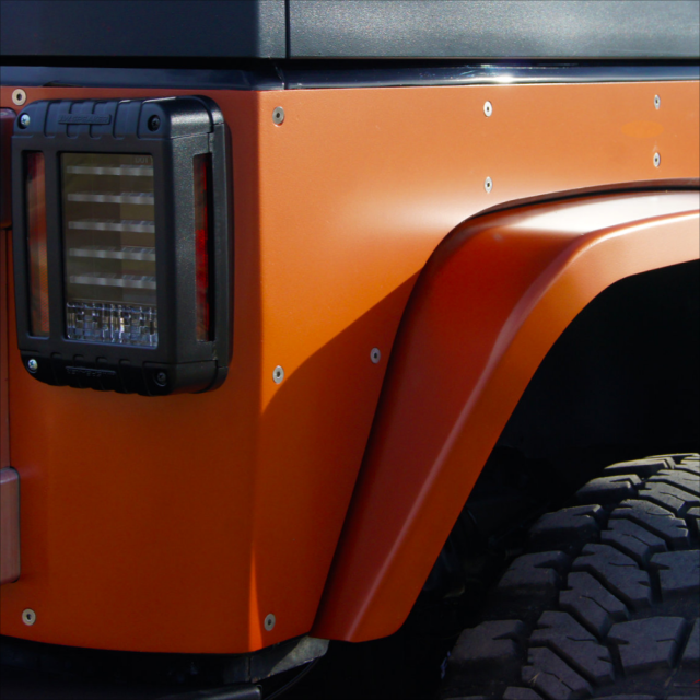 Nemesis JK JKU Aluminum Front Fender Flare Jeep Wrangler Crawler